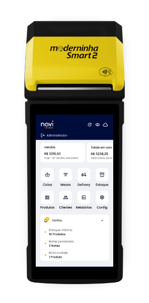 Sistema de Gestão para o Varejo e serviços da HavSoft. Navi-POS-pagseguro